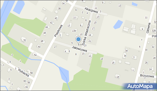 Brzeźce, Jałowcowa, 7, mapa Brzeźce