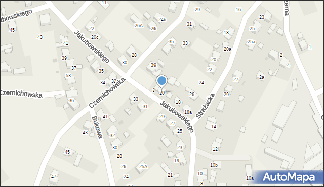 Brzezinka, Jakubowskiego Zygmunta, 20, mapa Brzezinka