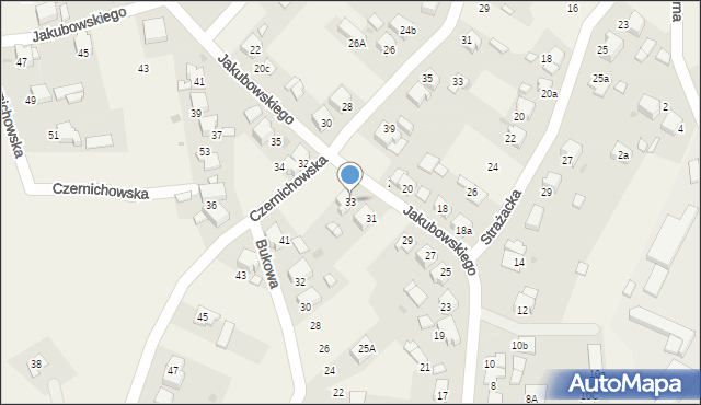 Brzezinka, Jakubowskiego Zygmunta, 33, mapa Brzezinka