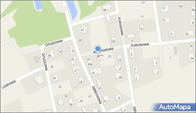 Brzozówka, Jabłoniowa, 18, mapa Brzozówka