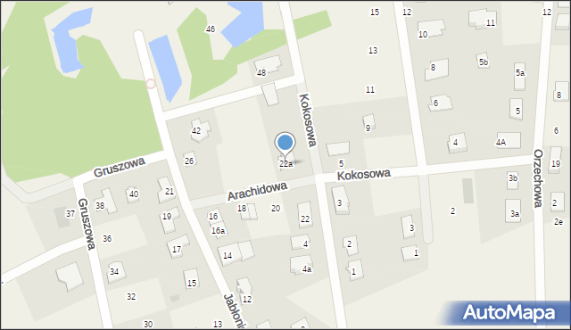 Brzozówka, Jabłoniowa, 22a, mapa Brzozówka