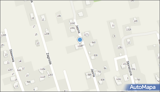 Buczkowice, Jasna, 1149, mapa Buczkowice