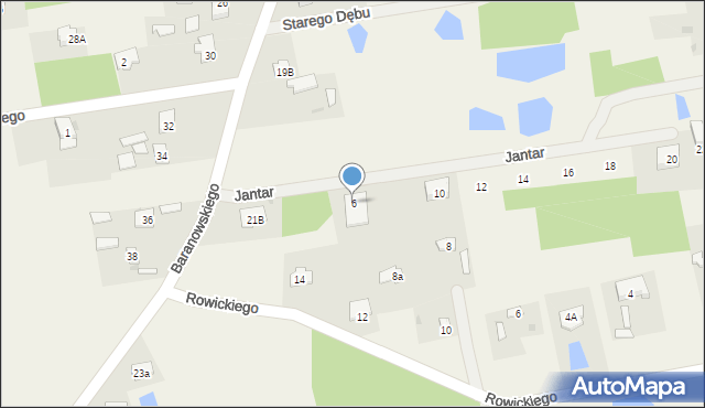 Budy-Grzybek, Jantar Anny, 6, mapa Budy-Grzybek