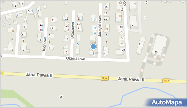 Buk, Jarzębinowa, 2, mapa Buk