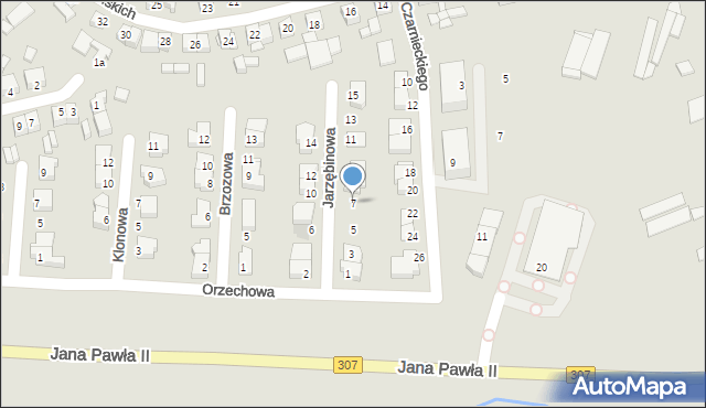 Buk, Jarzębinowa, 7, mapa Buk