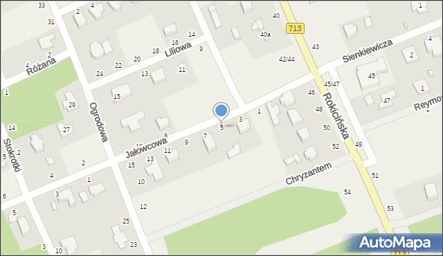 Bukowiec, Jałowcowa, 5, mapa Bukowiec