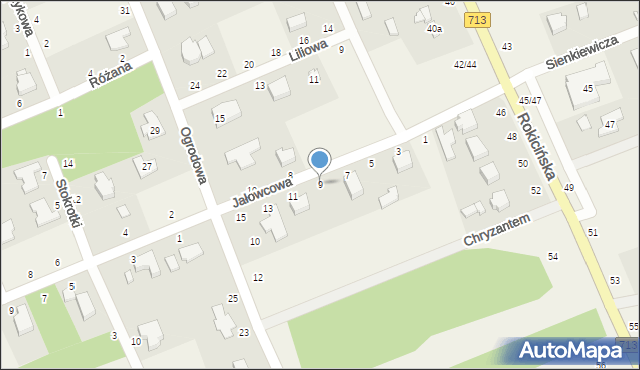 Bukowiec, Jałowcowa, 9, mapa Bukowiec