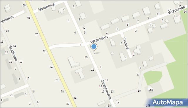 Bukowiec, Jarzębinowa, 7, mapa Bukowiec