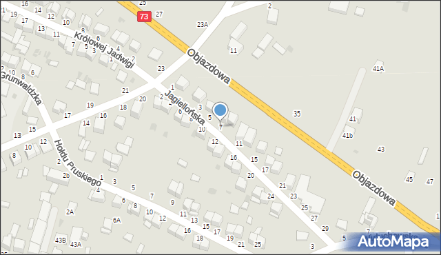 Busko-Zdrój, Jagiellońska, 7, mapa Busko-Zdrój