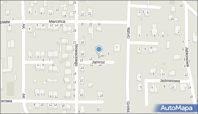 Busko-Zdrój, Jamroz Krystyny, 11, mapa Busko-Zdrój