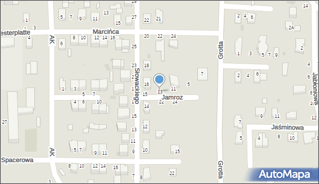 Busko-Zdrój, Jamroz Krystyny, 13, mapa Busko-Zdrój