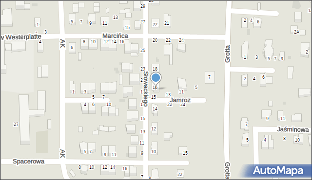 Busko-Zdrój, Jamroz Krystyny, 16, mapa Busko-Zdrój