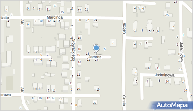 Busko-Zdrój, Jamroz Krystyny, 19, mapa Busko-Zdrój