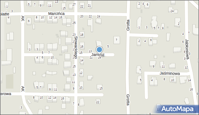 Busko-Zdrój, Jamroz Krystyny, 24, mapa Busko-Zdrój