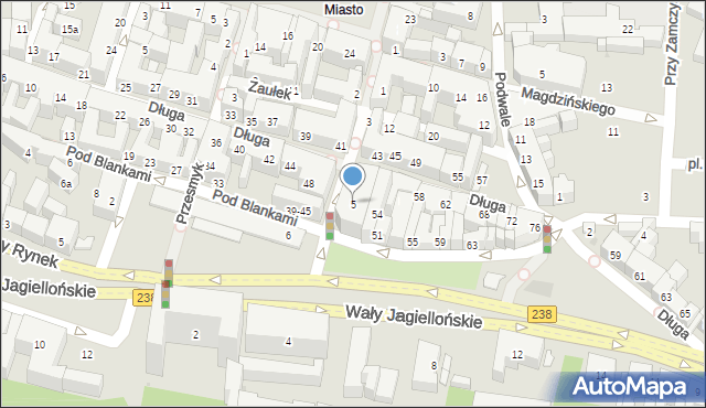 Bydgoszcz, Jana Kazimierza, 5, mapa Bydgoszczy