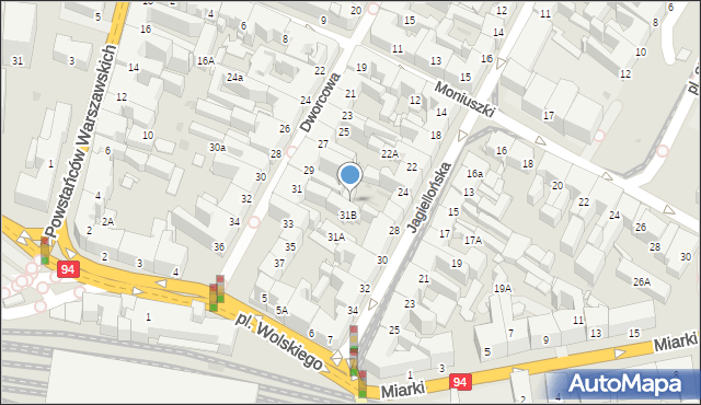 Bytom, Jagiellońska, 28A, mapa Bytomia