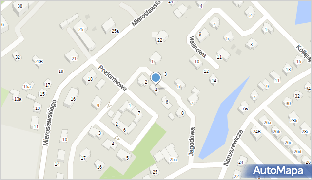 Bytów, Jagodowa, 4, mapa Bytów