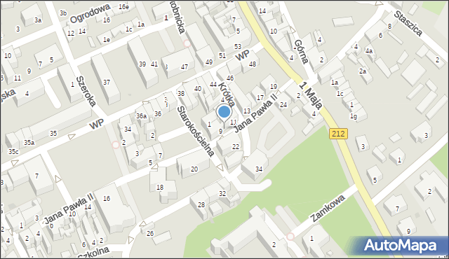 Bytów, Jana Pawła II, 9-11, mapa Bytów