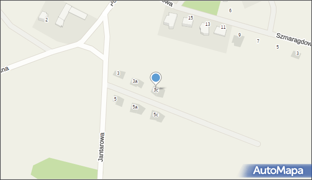 Charzykowy, Jantarowa, 3c, mapa Charzykowy
