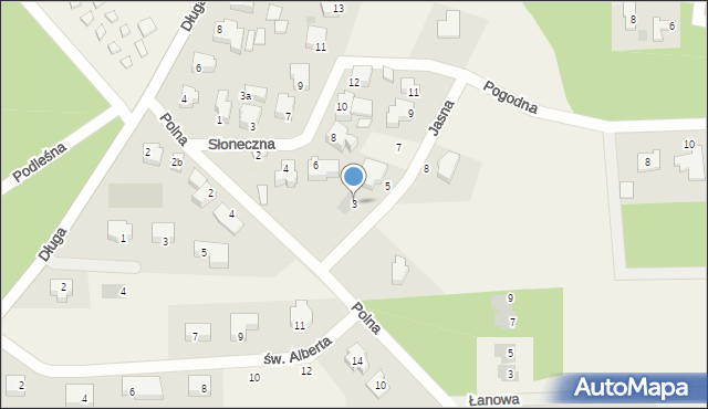 Charzykowy, Jasna, 3, mapa Charzykowy