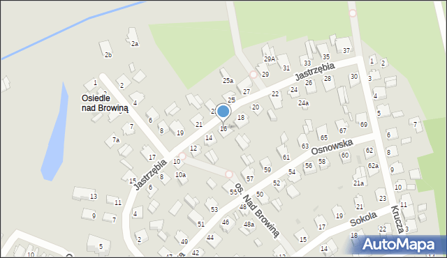 Chełmno, Jastrzębia, 16, mapa Chełmno