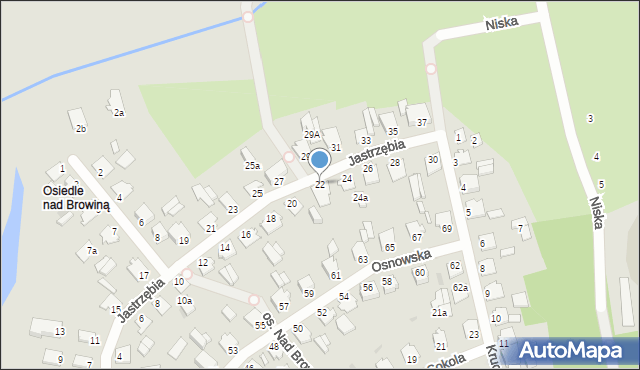 Chełmno, Jastrzębia, 22, mapa Chełmno