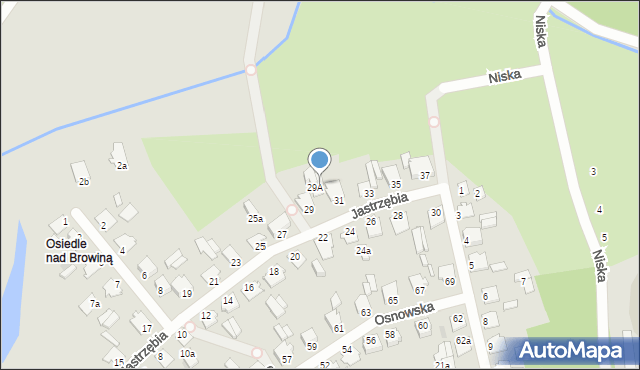 Chełmno, Jastrzębia, 31a, mapa Chełmno