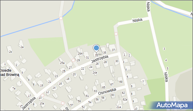 Chełmno, Jastrzębia, 33, mapa Chełmno