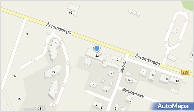 Chłapowo, Jarowa, 2a, mapa Chłapowo