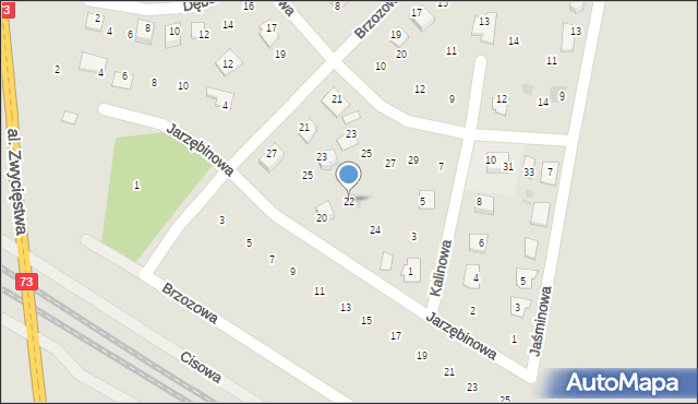 Chmielnik, Jarzębinowa, 22, mapa Chmielnik