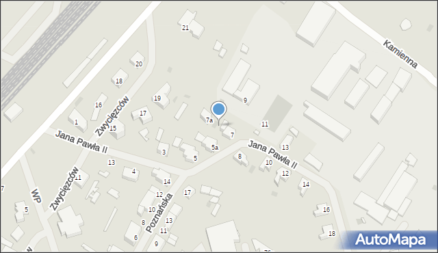 Chociwel, Jana Pawła II, 7b, mapa Chociwel