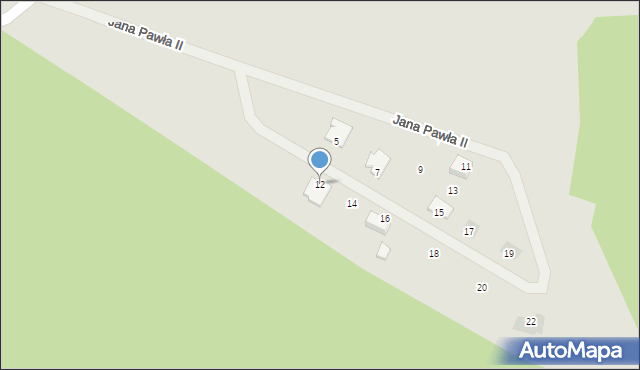 Chorzele, Jana Pawła II, 12, mapa Chorzele