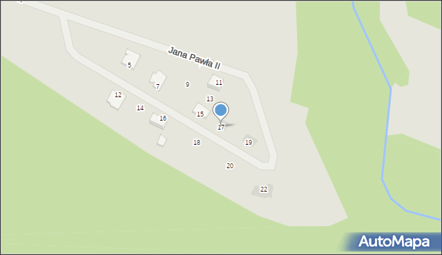 Chorzele, Jana Pawła II, 17, mapa Chorzele