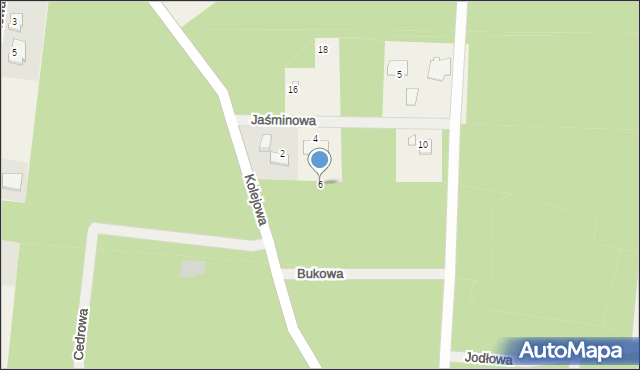 Choszczowe, Jaśminowa, 6, mapa Choszczowe