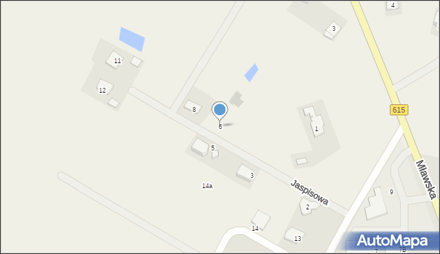 Chruszczewo, Jaspisowa, 6, mapa Chruszczewo