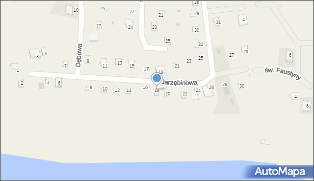 Chrzanowo, Jarzębinowa, 18, mapa Chrzanowo