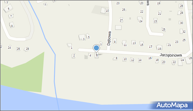 Chrzanowo, Jarzębinowa, 6, mapa Chrzanowo