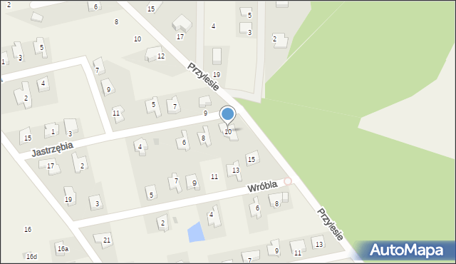Chrząstawa Wielka, Jastrzębia, 10, mapa Chrząstawa Wielka