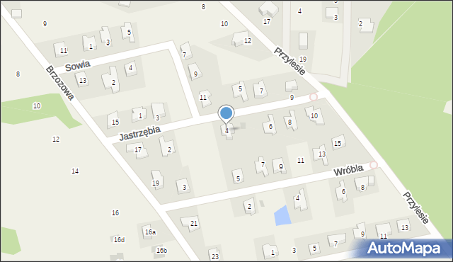 Chrząstawa Wielka, Jastrzębia, 4, mapa Chrząstawa Wielka