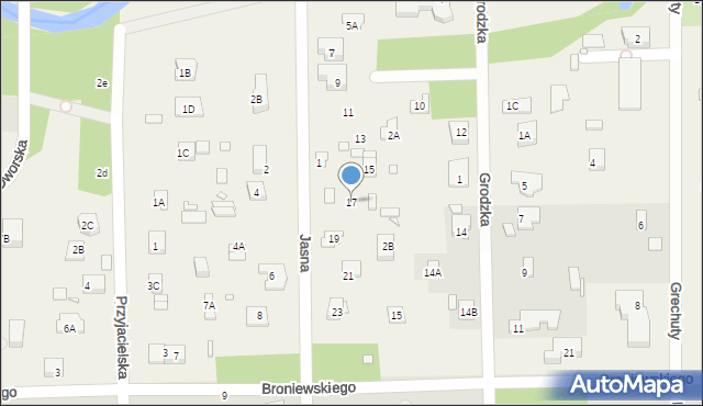 Chylice, Jasna, 17, mapa Chylice