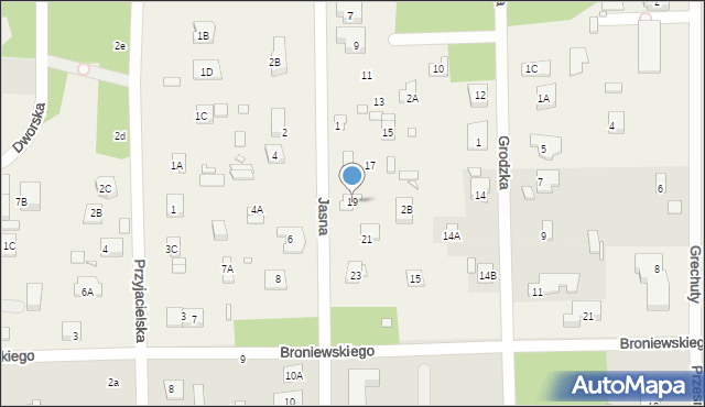 Chylice, Jasna, 19, mapa Chylice