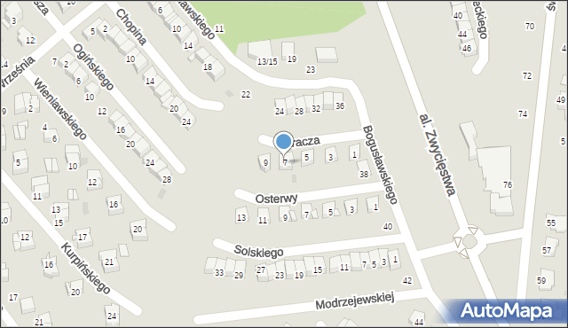 Ciechanów, Jaracza Stefana, 7, mapa Ciechanów