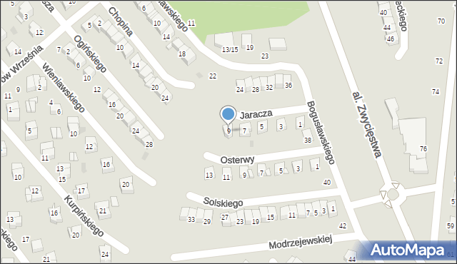 Ciechanów, Jaracza Stefana, 9, mapa Ciechanów