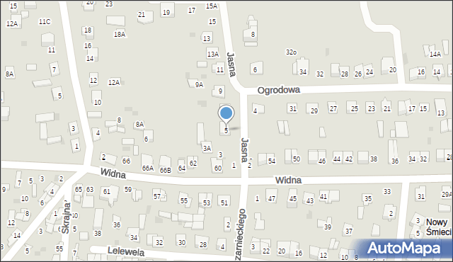 Ciechanów, Jasna, 5, mapa Ciechanów