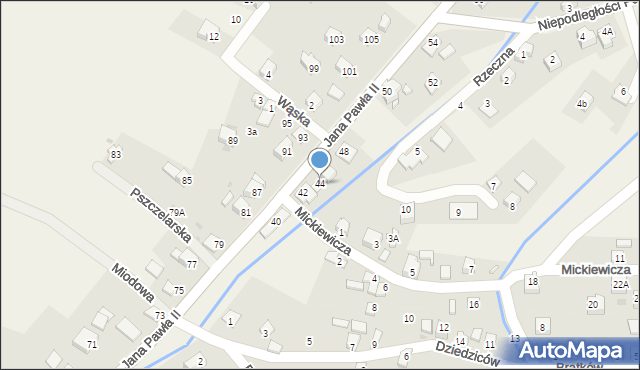 Cięcina, Jana Pawła II, 44, mapa Cięcina