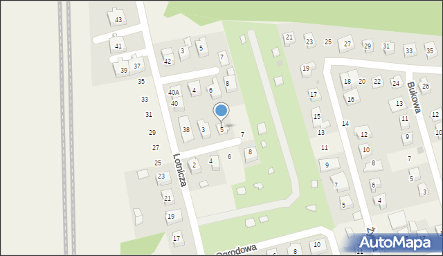 Cieplewo, Jagodowa, 5, mapa Cieplewo