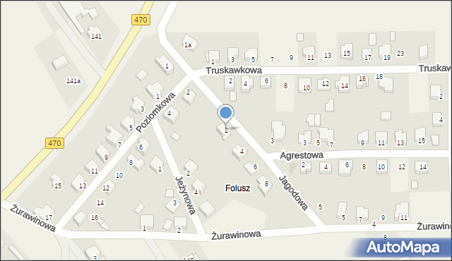 Cisew, Jagodowa, 2, mapa Cisew