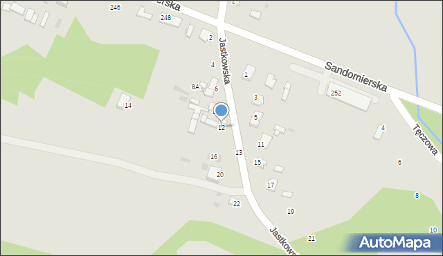 Ćmielów, Jastkowska, 12, mapa Ćmielów