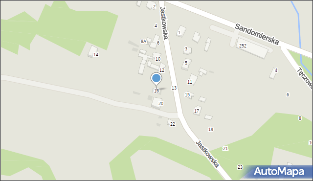 Ćmielów, Jastkowska, 16, mapa Ćmielów