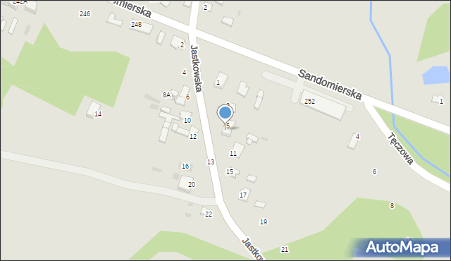 Ćmielów, Jastkowska, 7, mapa Ćmielów